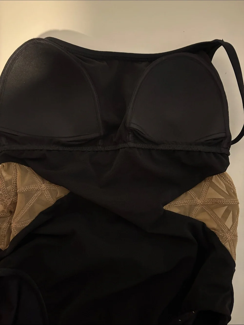 Gottex Black strappy one piece swimsuit